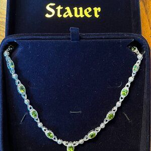 Stauer Real Peridot Jewelry Set – Necklace, Bracelet & Earrings